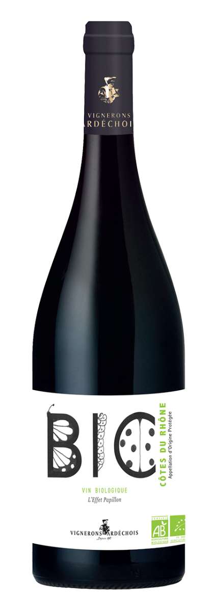 Vignerons Ardéchois, Cétes du Rhéne AC L'Effet PapillonBIO 2022