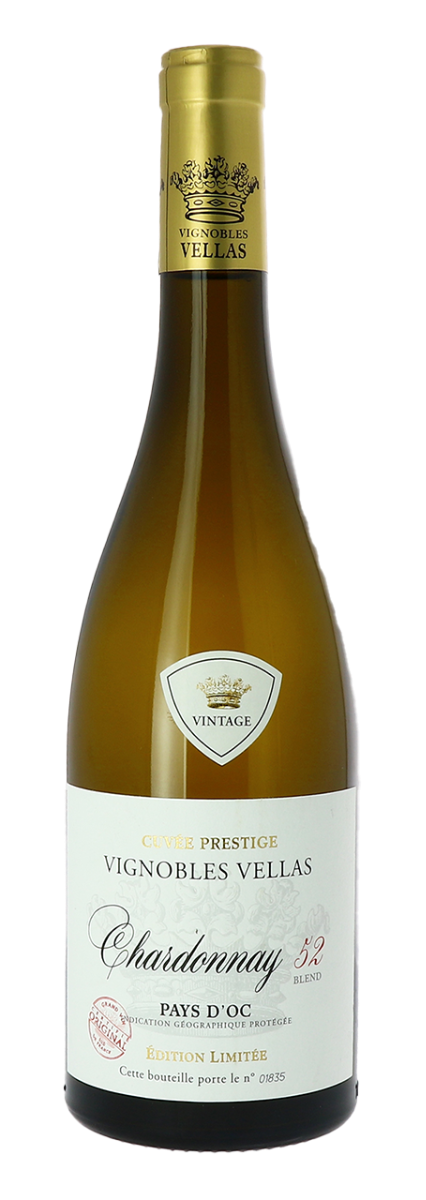 Vignobles Vellas, Pays d'Oc IGP Chardonnay, Blend 52 2023